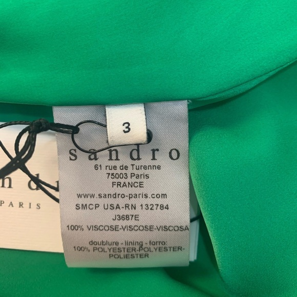 Sandro Juliette Emerald Green Flared Mini Skirt - Picture 11 of 15